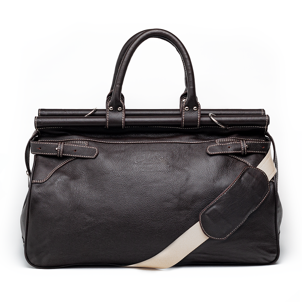 ロバロバ The Santiago Leather Tote in Espresso — J.L. Rocha Collections